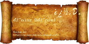 Énisz Dániel névjegykártya